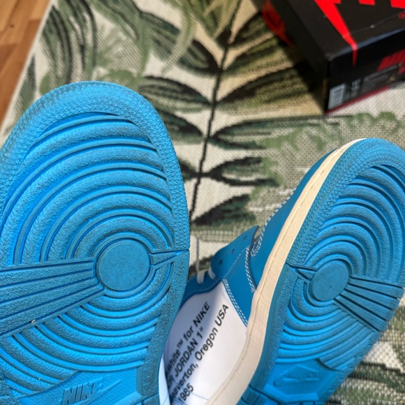 Nike Air Jordan 1 High Off-White University Blue UNC Men’s Size 11.5 - Picture 8 of 10